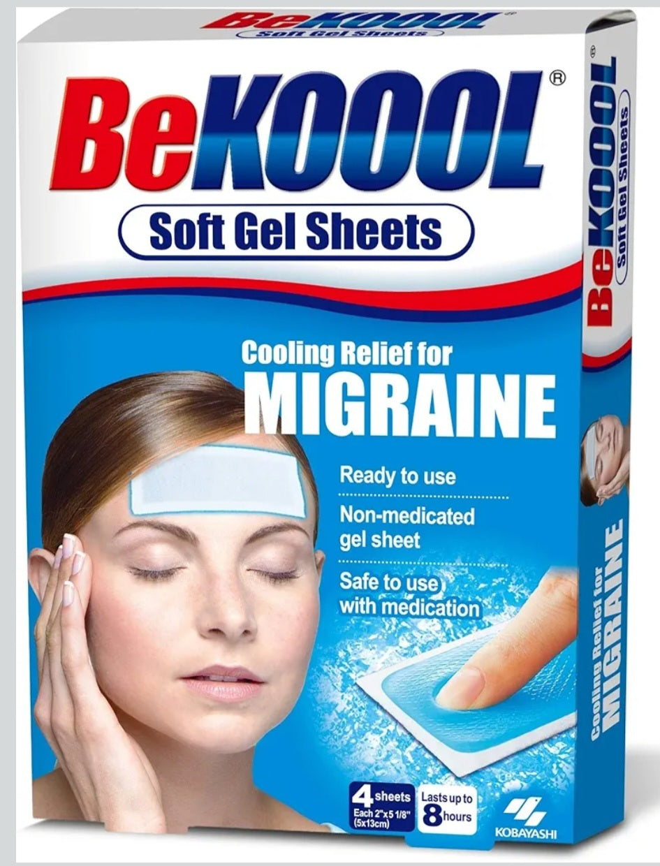 BeKOOOL Cooling Gel Sheets Migraine & Fever